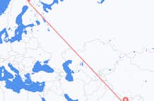 Vluchten van Durgapur, India naar Rovaniemi, Finland