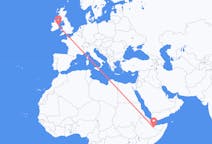 Flyreiser fra Hargeisa, Somalia til Dublin, Irland