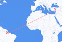 Flyreiser fra Altamira, Brasil til Adana, Tyrkia
