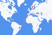 Flyrejser fra Belo Horizonte, Brasilien til Göteborg, Sverige