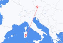 Flights from Cagliari, Italy to Linz, Austria