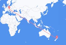 Flyreiser fra Wellington, New Zealand til Salzburg, Østerrike