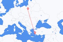 Flights from Warsaw, Poland to Kos, Greece