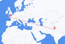 Flyg från Lahore, Pakistan till Rennes, Frankrike