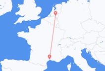 Flyreiser fra Eindhoven, Nederland til Montpellier, Frankrike
