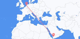 Flyrejser fra Yemen til Holland
