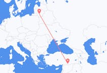 出发地 立陶宛考纳斯目的地 土耳其尚勒乌尔法的航班