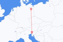 Vluchten van Triëst, Italië naar Berlijn, Duitsland