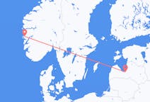 Vols de Bergen pour Riga