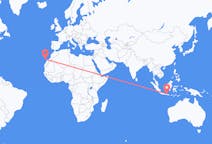 Vluchten van Surabaya, Indonesië naar Las Palmas (ort i Mexiko, Veracruz, Tihuatlán), Spanje