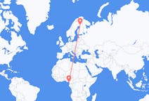 Flyreiser fra Malabo, Ekvatorial-Guinea til Rovaniemi, Finland
