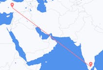 Flyreiser fra Madurai, India til Kayseri, Tyrkia