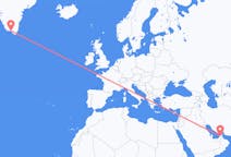 来自阿拉伯联合酋长国出发地 杜拜目的地 格陵兰卡科尔托克的航班