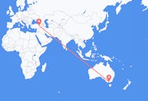 Flyreiser fra Melbourne, til Erzincan