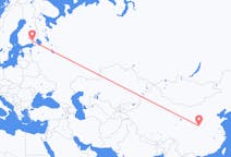 Vluchten van Xi'an, China naar Lappeenranta, Finland
