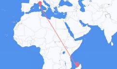 Flights from Mahajanga, Madagascar to Olbia, Italy