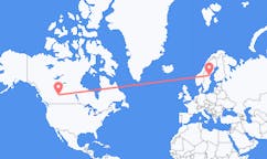 Flyreiser fra Edmonton, til Sundsvall