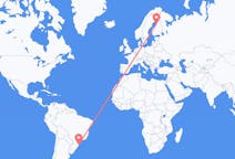 Flyreiser fra Florianópolis, Brasil til Uleåborg, Finland