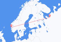 Flights from Arkhangelsk, Russia to Bergen, Norway
