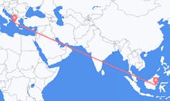 Flyreiser fra Balikpapan, Indonesia til Kefallinia, Hellas