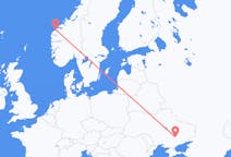 Flyg från Zaporizhia till Ålesund