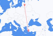 Flyrejser fra Kaunas, Litauen til Rhodes, Grækenland