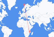 Flights from Quelimane, Mozambique to Bodø, Norway