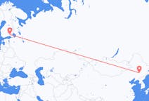 Flyreiser fra Changchun, Kina til Villmanstrand, Finland