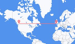 Flyg från Kamloops, Kanada till Newquay, England