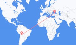 Flights from Sucre, Bolivia to Sinop, Turkey