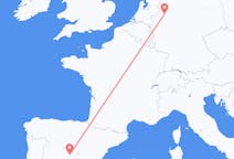 Flyreiser fra Madrid, Spania til Münster, Tyskland