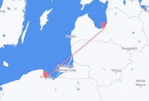 Flights from Riga in Latvia to Gdańsk in Poland