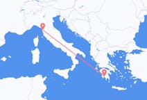Flyg från Kalamata, Grekland till Pisa, Italien