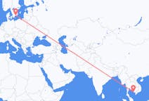 Flyrejser fra Sihanoukville-provinsen, Cambodja til Ronneby, Sverige