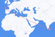 Flyreiser fra Hambantota, Sri Lanka til La Coruña, Spania