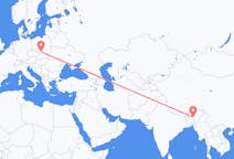 Flyrejser fra Guwahati, Indien til Katowice, Polen