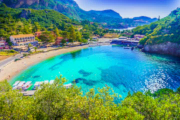 Hoteller og steder å bo på Korfu, Hellas