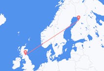 Рейсы из Оулу, Финляндия в Эдинбург, Шотландия