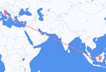 Flyreiser fra Palangka Raya, Indonesia til Napoli, Italia