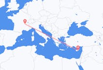Flights from Larnaca, Cyprus to Lyon, France