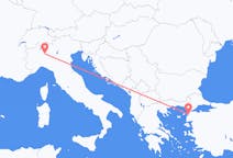 Fly fra Milano til Canakkale