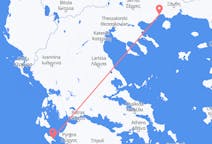 Voos da ilha de Zaquintos, Grécia para a província de Kavala, Grécia