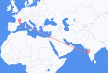Flyg från Goa, Indien till Perpignan, Frankrike