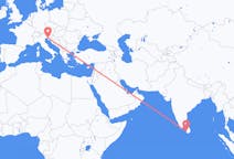 出发地 斯里兰卡出发地 科伦坡目的地 意大利的里雅斯特的航班