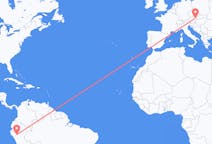 Flyreiser fra Chachapoyas, Peru til Vienna, Østerrike