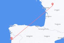 Flyreiser fra Poitiers, Frankrike til Porto, Portugal