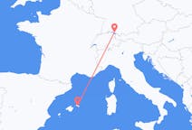 Flyg från Friedrichshafen till Menorca