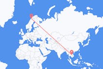 Flyg från Ubon Ratchathani Province, Thailand till Narvik, Norge