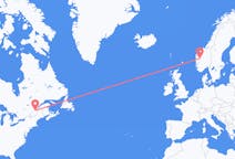 Flyg från Québec till Sogndal