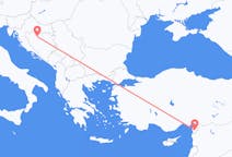 来自波斯尼亚和黑塞哥维那出发地 巴尼亚卢卡目的地 土耳其哈塔伊省的航班